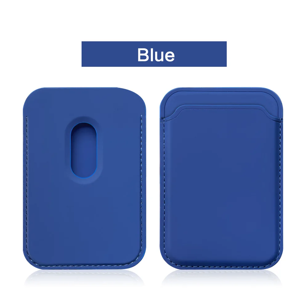 Premium Magnetic Card Holder Wallet Case with Liquid Silicone Finish