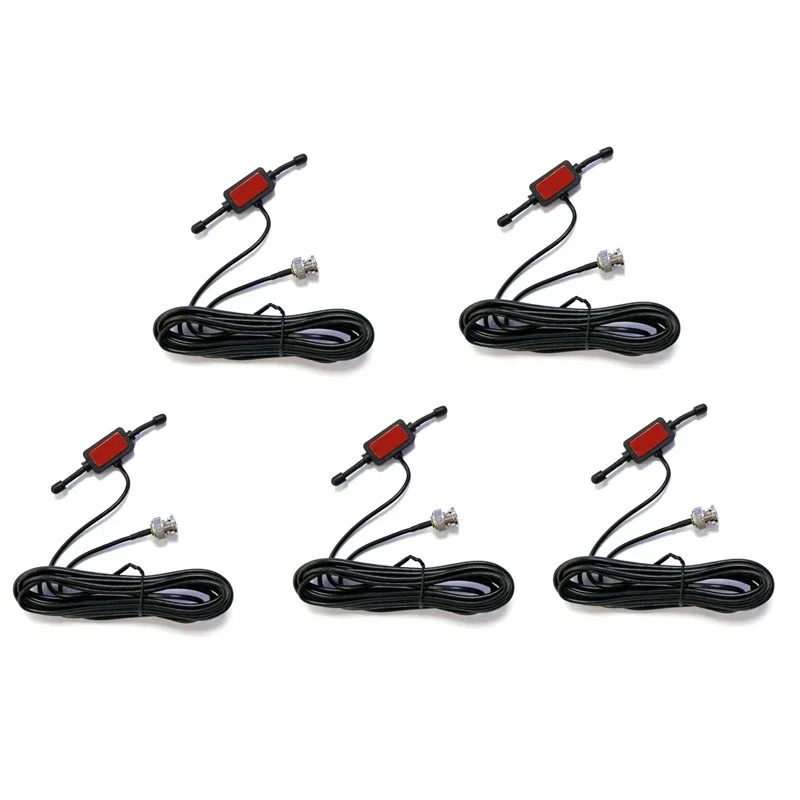Lotto 5Pcs Antenna Scanner Radiodness Per Radio Walkie Talkie Walkie Talkie Bnc Glass Mount 4 "Ricetrasmettitore Mobile