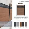6ft*6ft wpc composite wood privacy fence panel for villa house and garden fencing trellis&gates 2