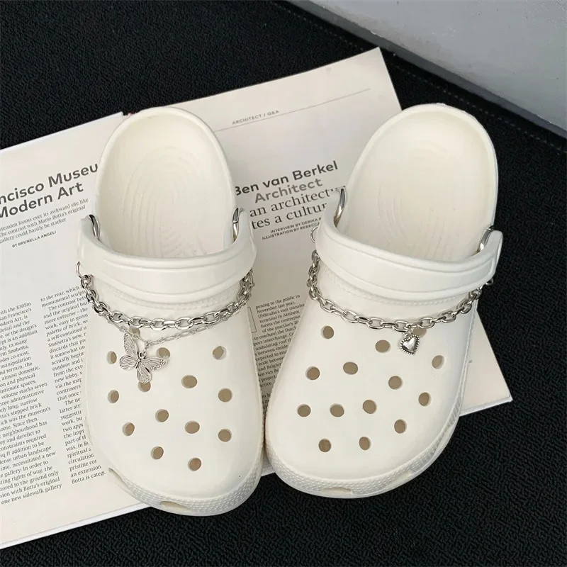 AY white hole shoes + chain