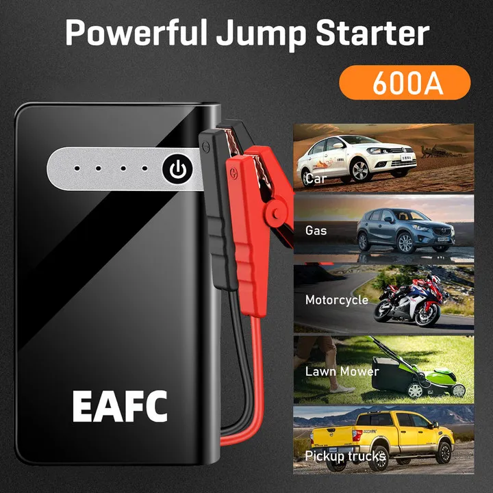 High Power Car Jump Starter Power Bank 2000A/600A 12V Starting Device Diesel Petrol Car Charger for Battery Booster Buster