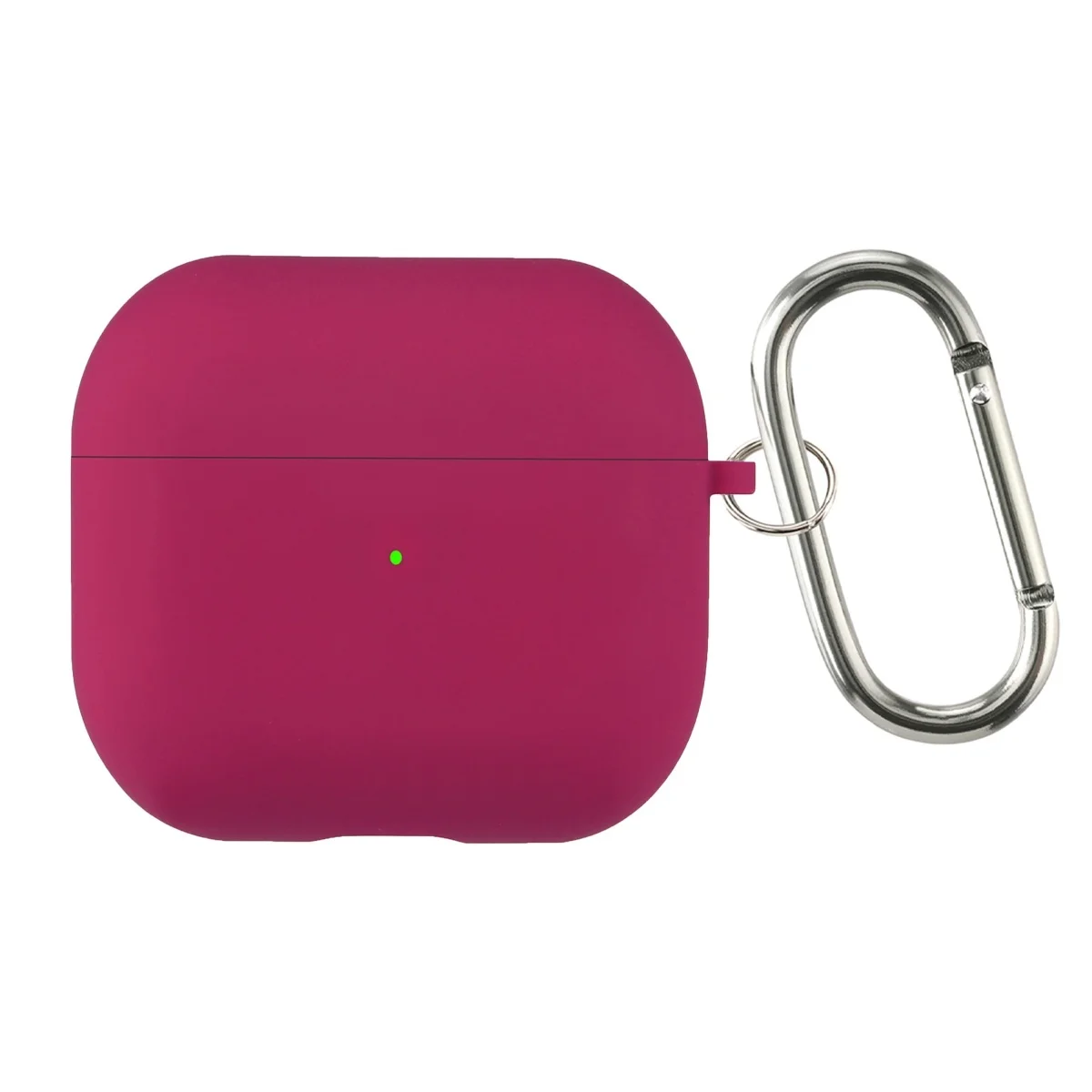 Flocking Silicone Bluetooth Headphone Case with Metal Buckle - Wireless Charging Compatible Cover