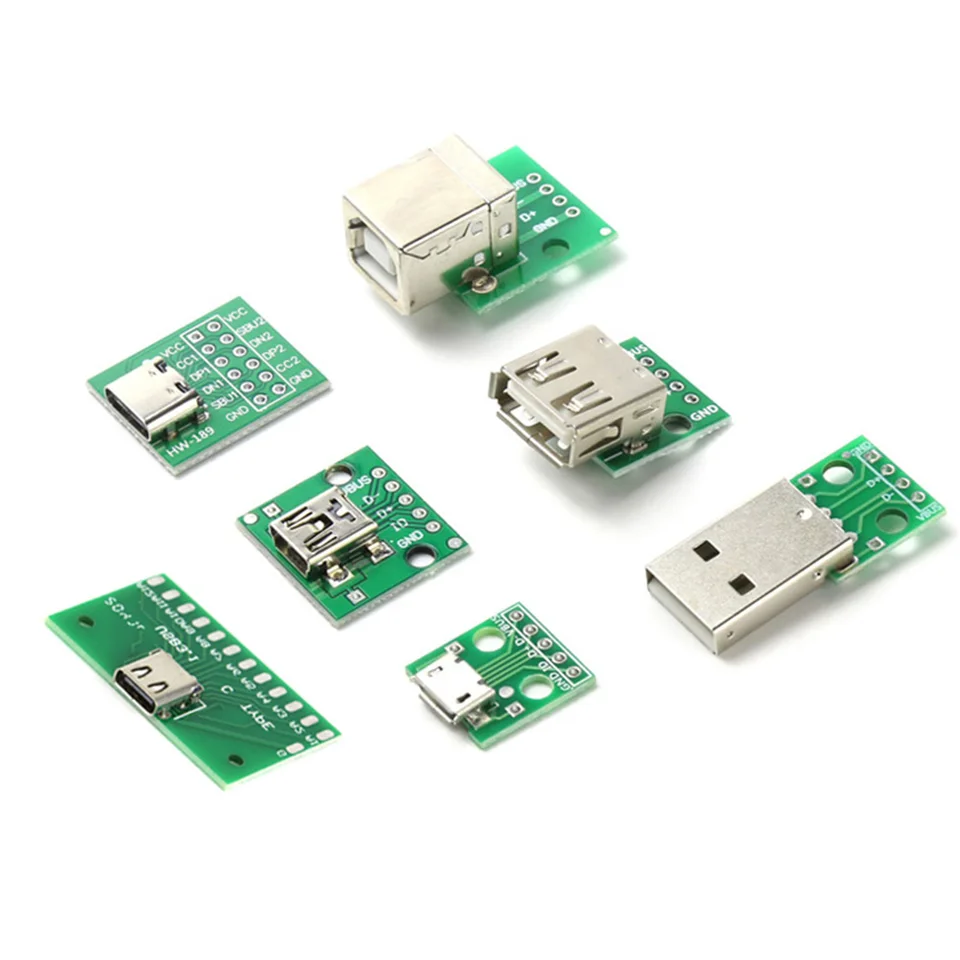 Adattatore Micro USB A DIP 10 Pezzi - Connettore Femmina 5 Pin Per PCB Arduino - Foto 3