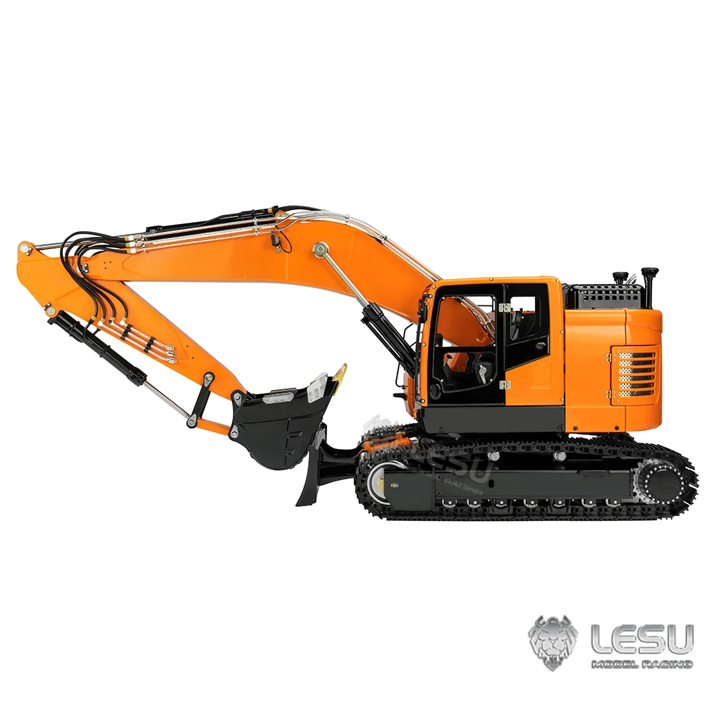 RTR LESU ET26L 1/14 RC Hydraulic Excavator Metal Machine Model Remote Control 2 Arms Digger Painted Assembled Lights Toy TH23048 3