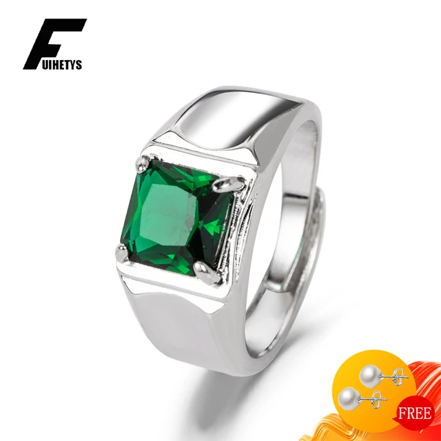 Divya Shakti 6.25-6.50 Carat Emerald Panna Gemstone Silver Ring For Men &  Women - Walmart.com