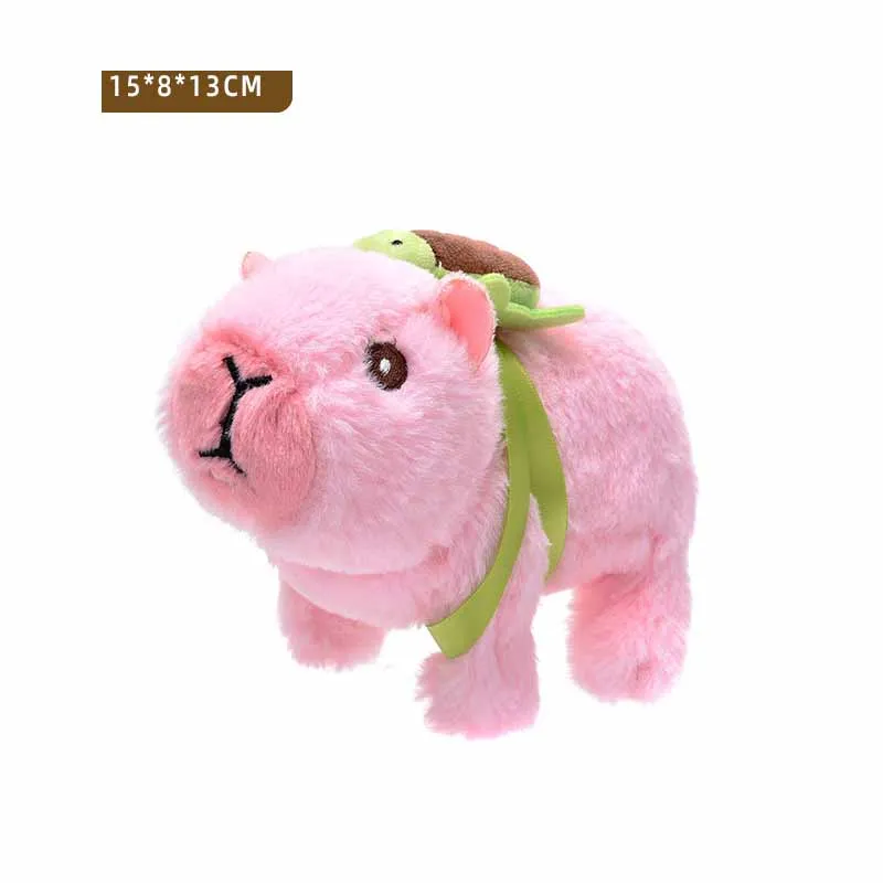 Cute Simulation Electric Plush Pull String Capybara Doll Toy Walking And Bark Electric Pet Baby Toddler Interactive Toys