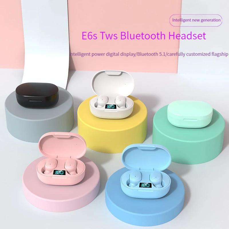 

MiFuny TWS Digital Display Bluetooth Earphones Wireless Bluetooth Headset Noise Cancelling Headsets with Microphone Headphones