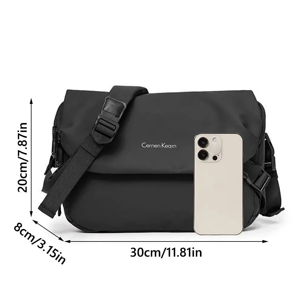 New Large Capacity Messenger Bag Nylon Casual Style Crossbody Bag Waterproof Tote Women Men