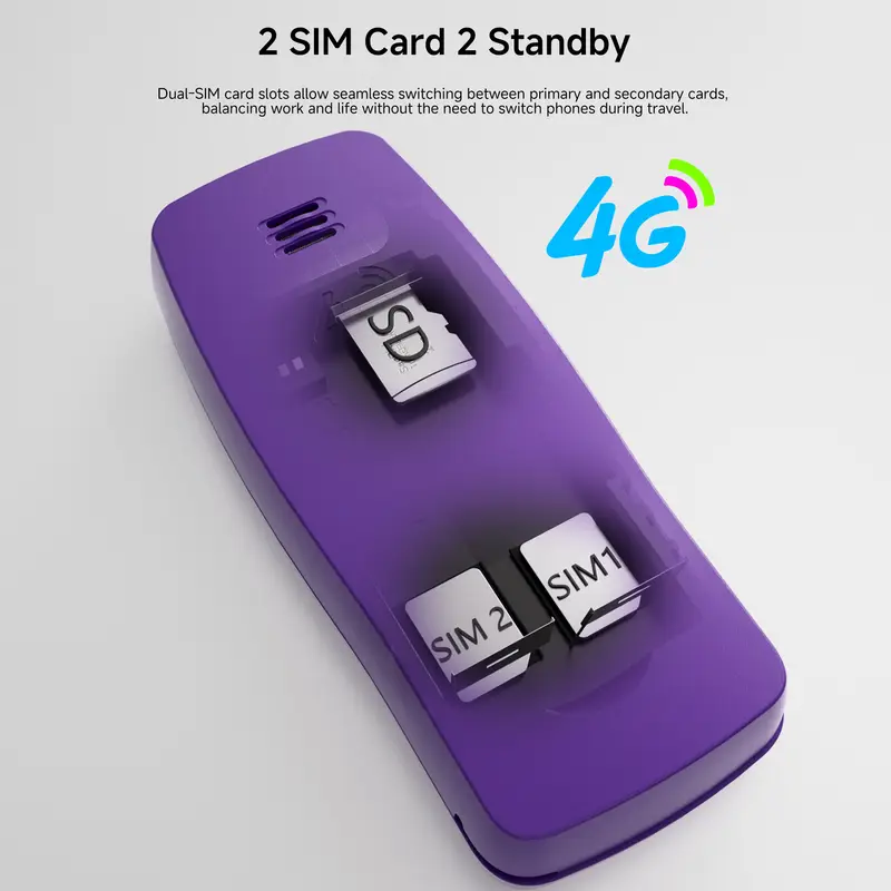 SERVO BM80 2G VS 4G Mini Mobile Phone Dual SIM Speed Dial Auto Call Recording Blacklist Magic Voice Small Cellular Phones Type-C - Image 2