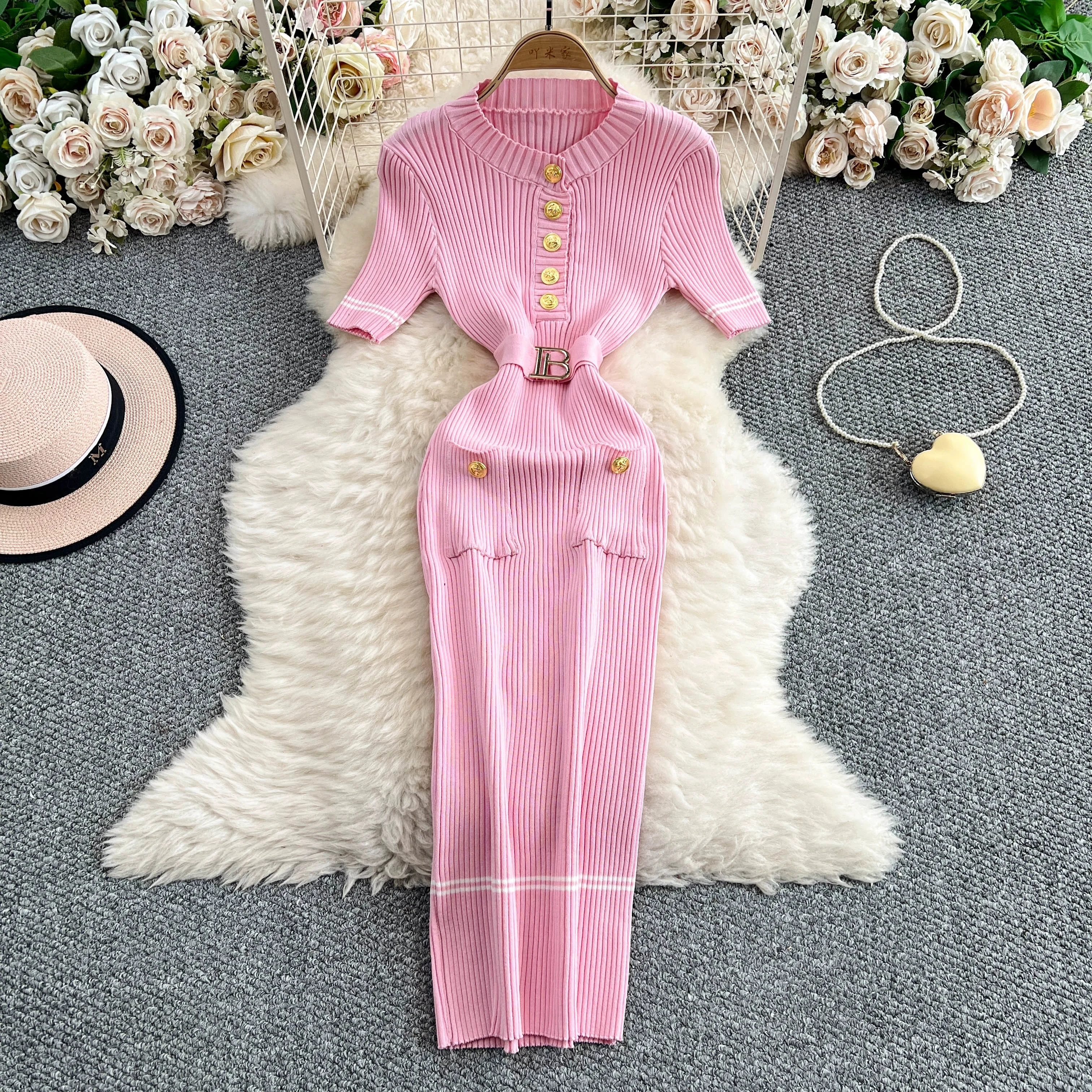 YuooMuoo ماركة أزياء المرأة فستان 2025 الصيف مربوط...