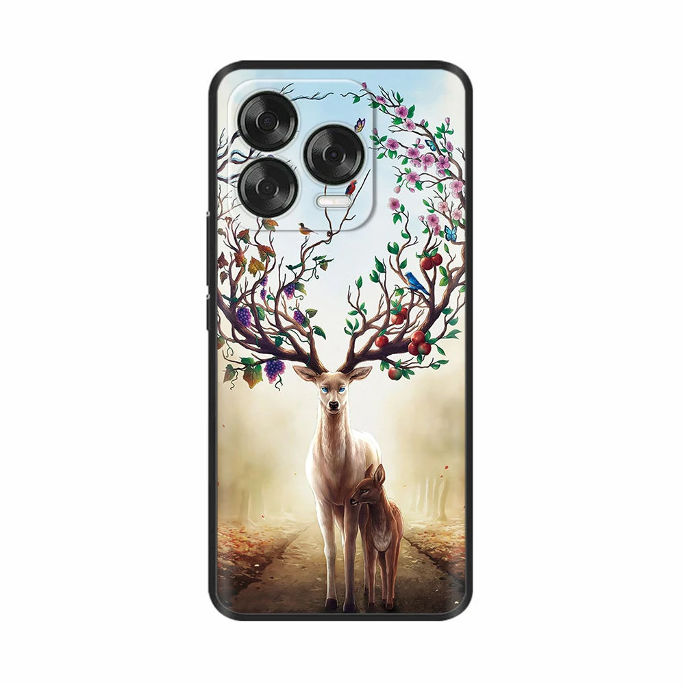 Luxury Black Silicone Back Cover - Elegant Design Case