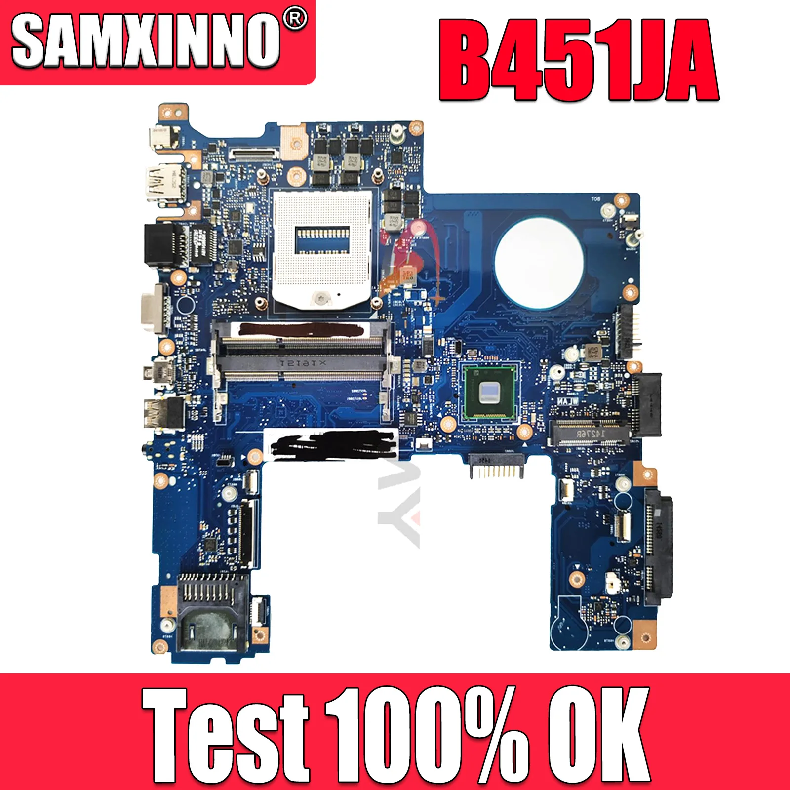 

Mainboard B451J B451 B451JA Laptop Motherboard PGA-947 UMA REV:2.1 MAIN BOARD 100% test OK