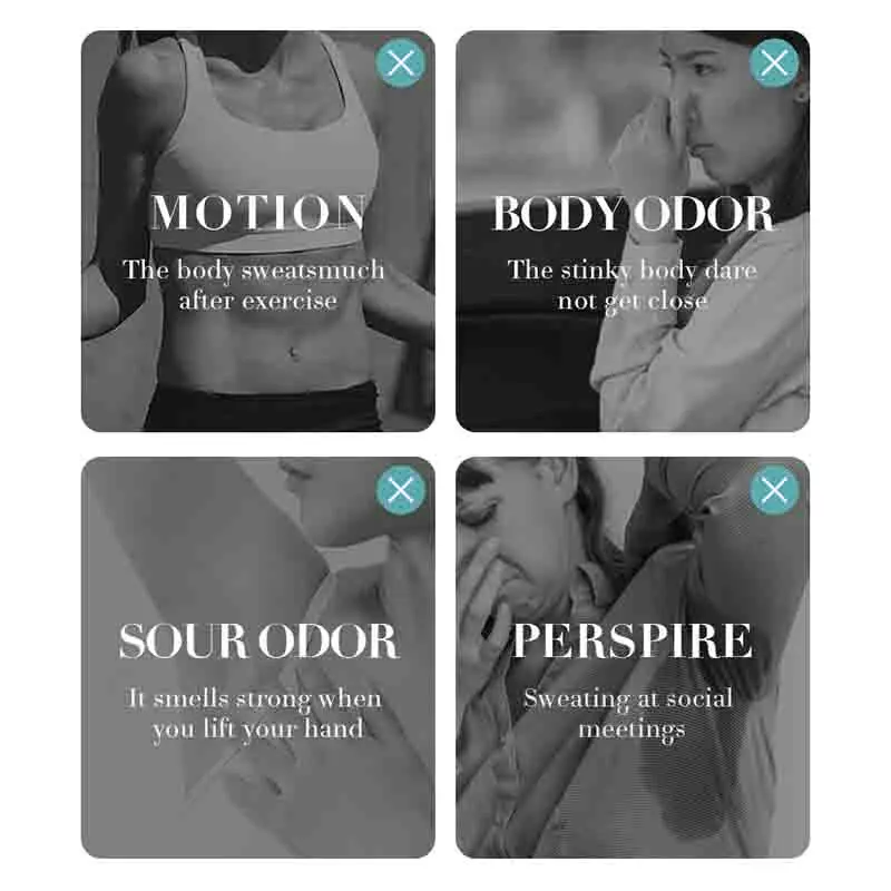 SADOER Deodorizing Body Lotion Roll-On Bead Deodorize Armpits Refreshing Body Skin Brightening Underarm Anti Sweating Odor Cream 4