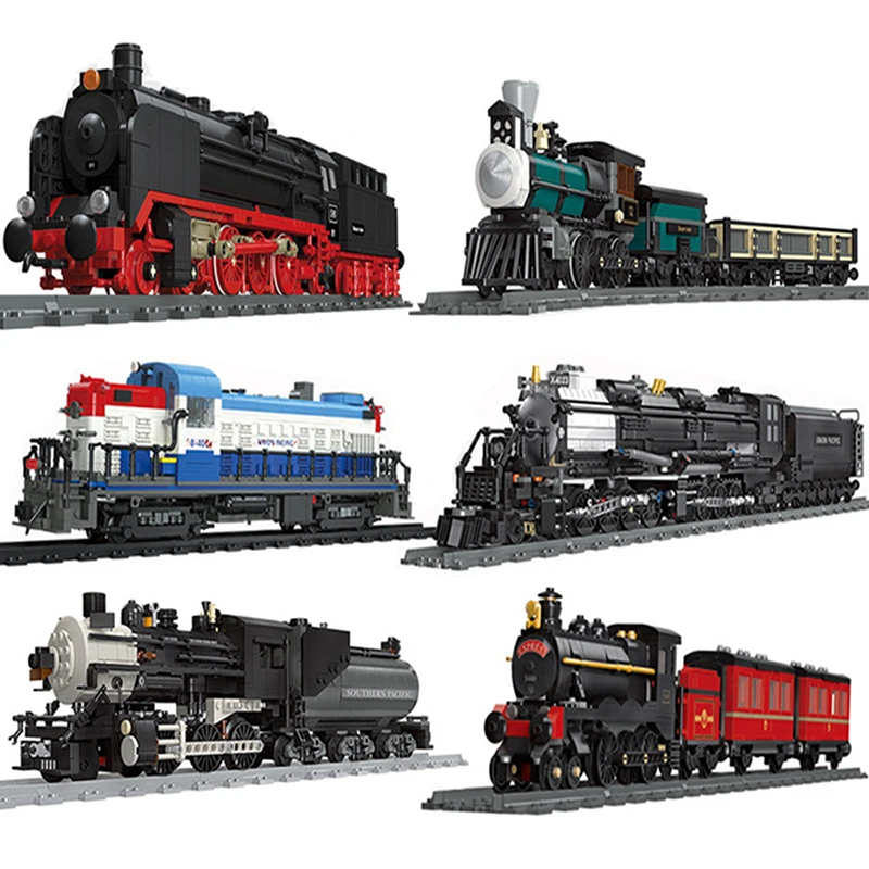 CitySteamTrainSetsCargoRailwayStationModelimporterdcennieks
