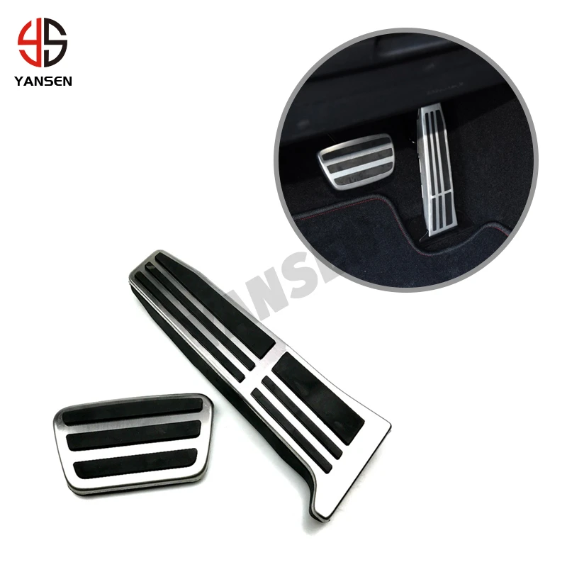 2PCS Car Accelerator Gas Brake Pedals Cover for Toyota Camry 70 XV70