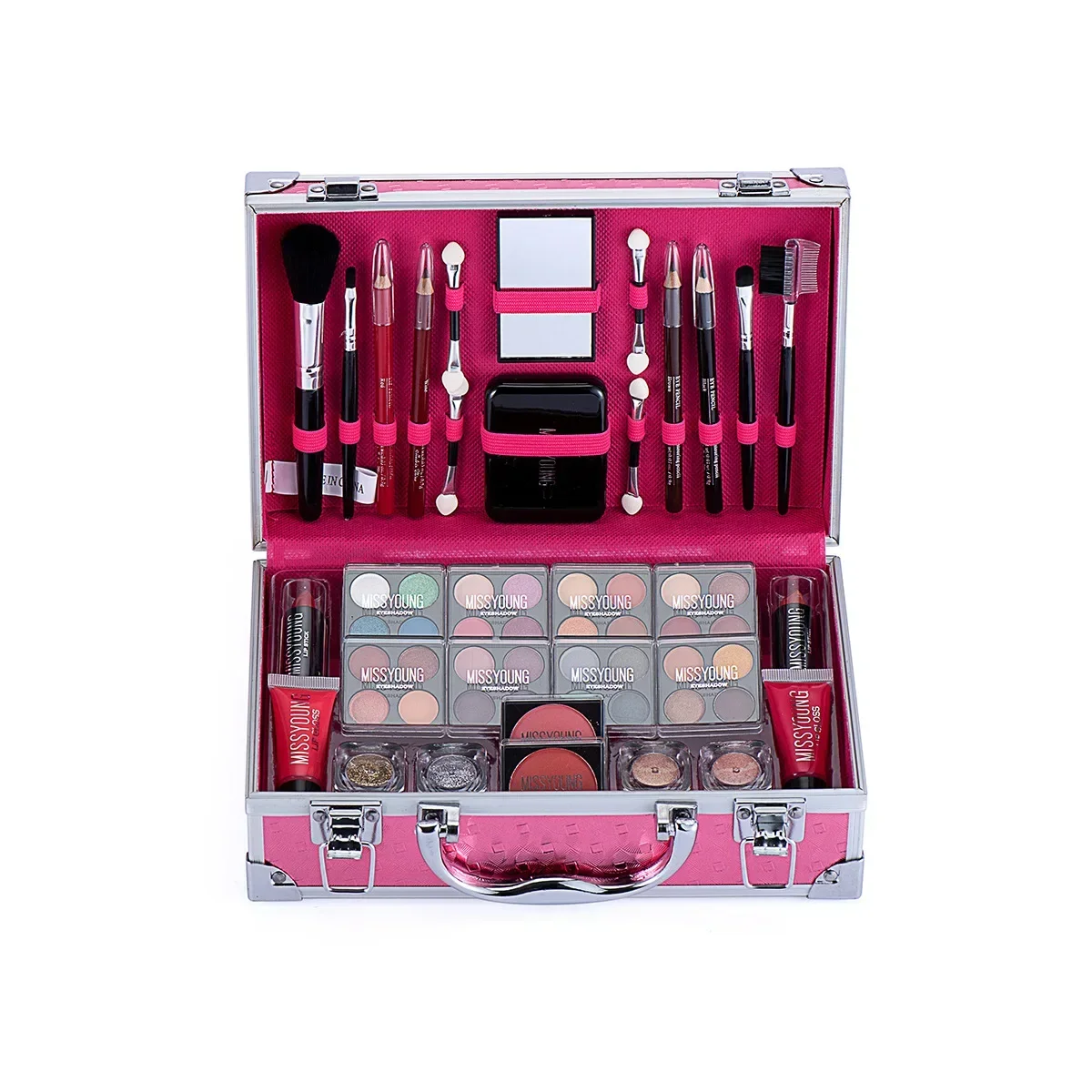 56Pcs Makeup Set Full Professional Makeup Kit Eyeshadow Lipstick Beauty Combination Gift Box Christmas Present Artists