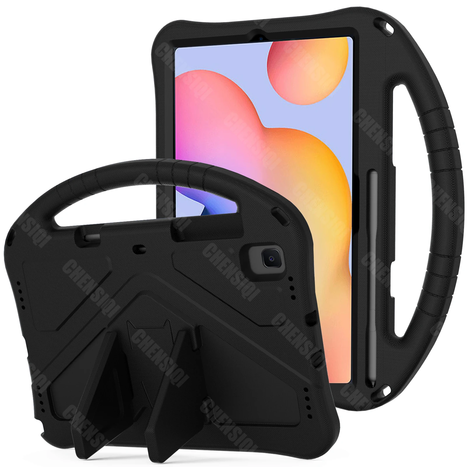 Durable Kids Tablet Case with Stand and Hand Strap - Shockproof 10.4-inch Cover