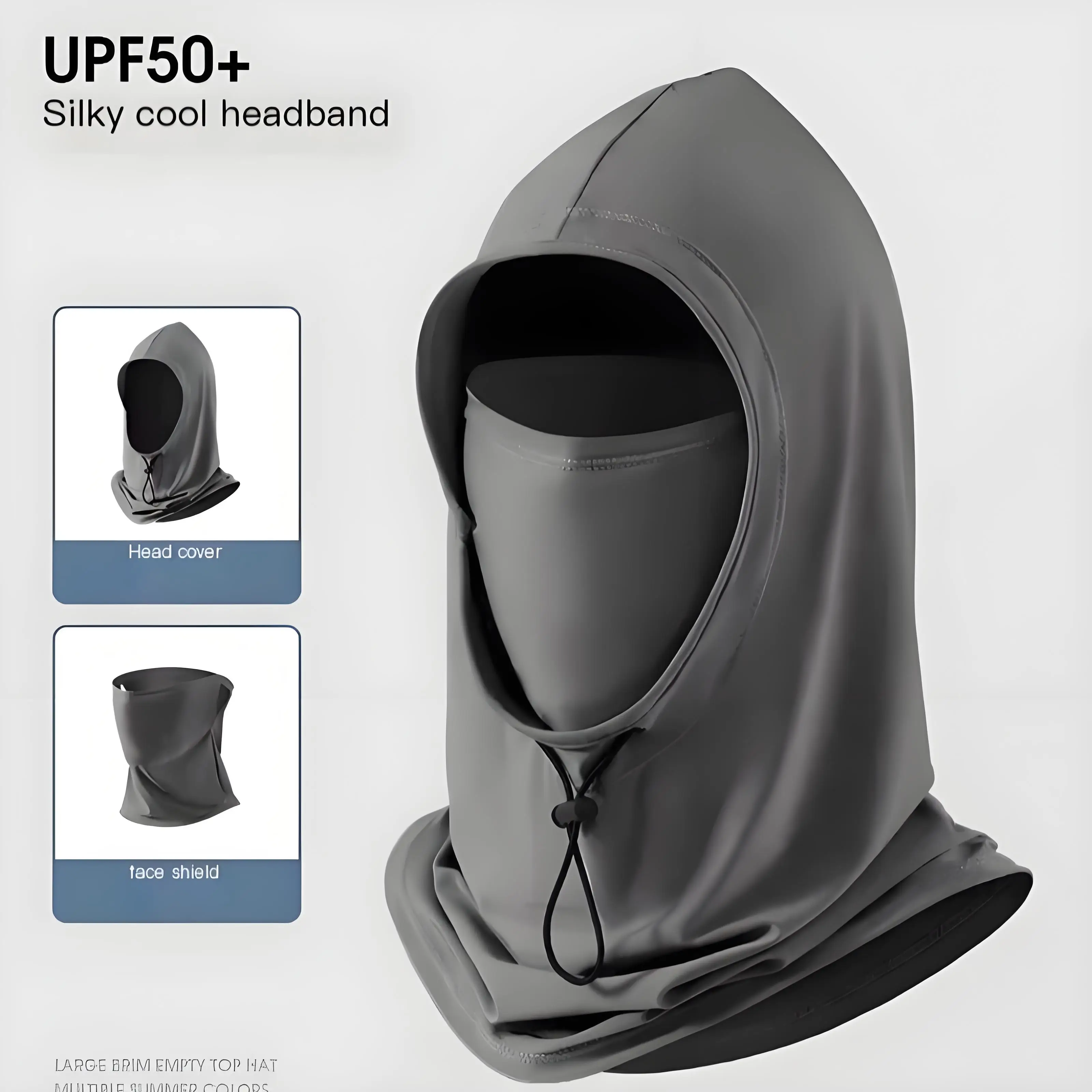 Cooling UV Protection Balaclava Men Women Full Face Mask Neck+Wrap Cover Breathable Bandana Cycling Motorcycle balaclava 두건 balaclava hat bandana scarf sun protection mask bandana neck warmer riding mask