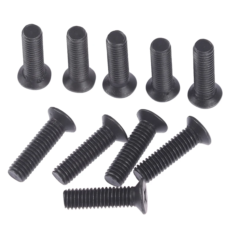 10Pc 고정 나사 M5*20mm M6*22mm 1/2''UNF 3/8''UNF 드릴 척 샤크 어댑터용 왼손 나사 금속 고정 나사 헤드 도구