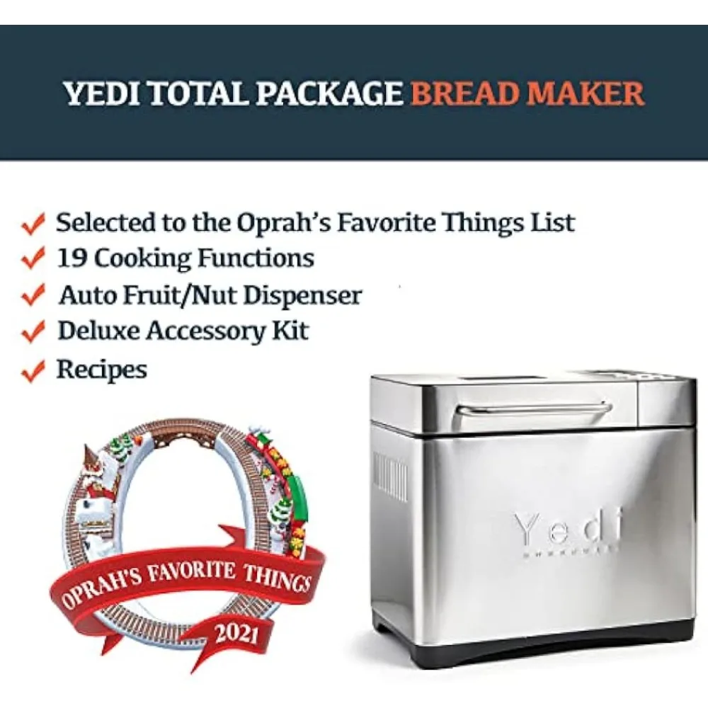 Yedi Total Package 19-in-1 Bread Maker, with Deluxe Accessory Kit 2