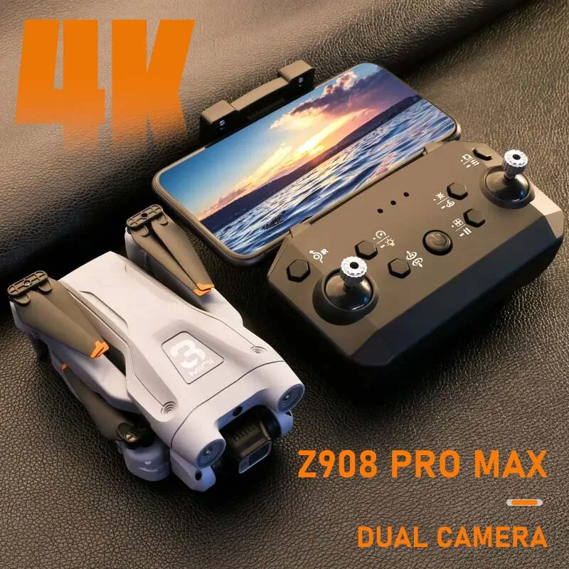 

MINI Z908Pro Max Drone 4K ESC Professional WIFI FPV Dron Obstacle Avoidance Brushless Four-Axis Folding RC Quadcopter Toys