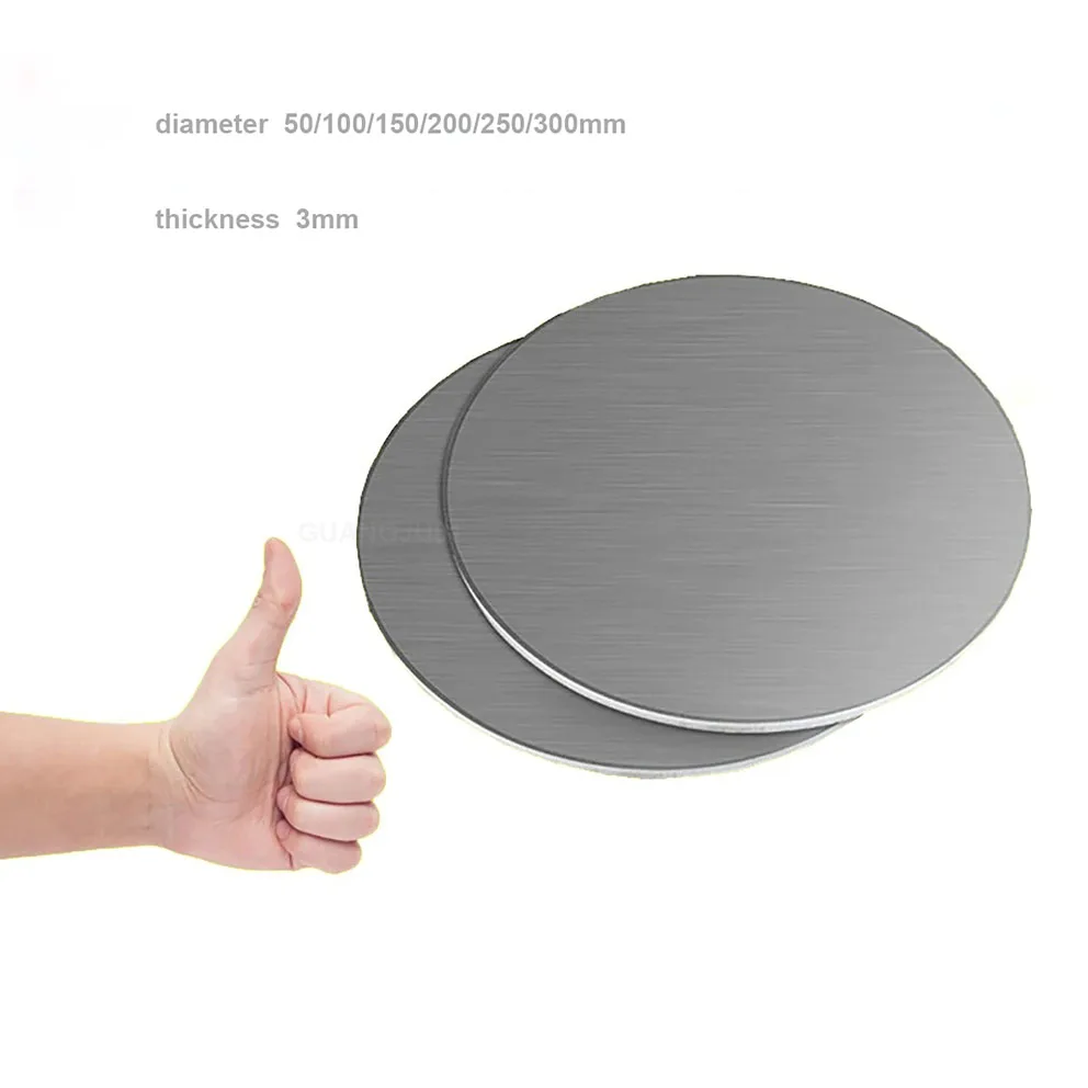

Thickness 3mm 304 Stainless Steel Round Plate Circular Sheet 304 Disc Round Disk Diameter 50/100/150/200/250/300/350mm