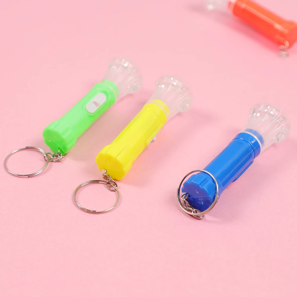 10Pcs Mini Children LED Flashlight Lamp Toy Gift Filler For Kids Birthday Party Favors Pinata Fillers Goodie Bag