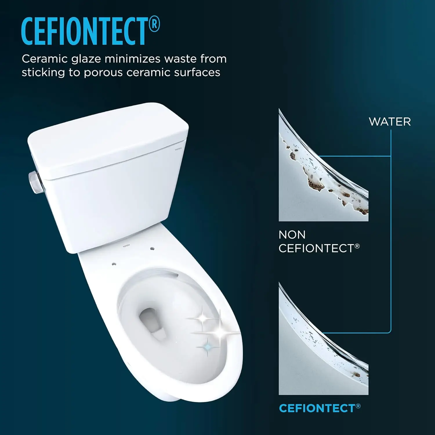 Drake Two-Piece Elongated 1.6 GPF TORNADO FLUSH Toilet with CEFIONTECT, Cotton White - CST776CSG#01 5