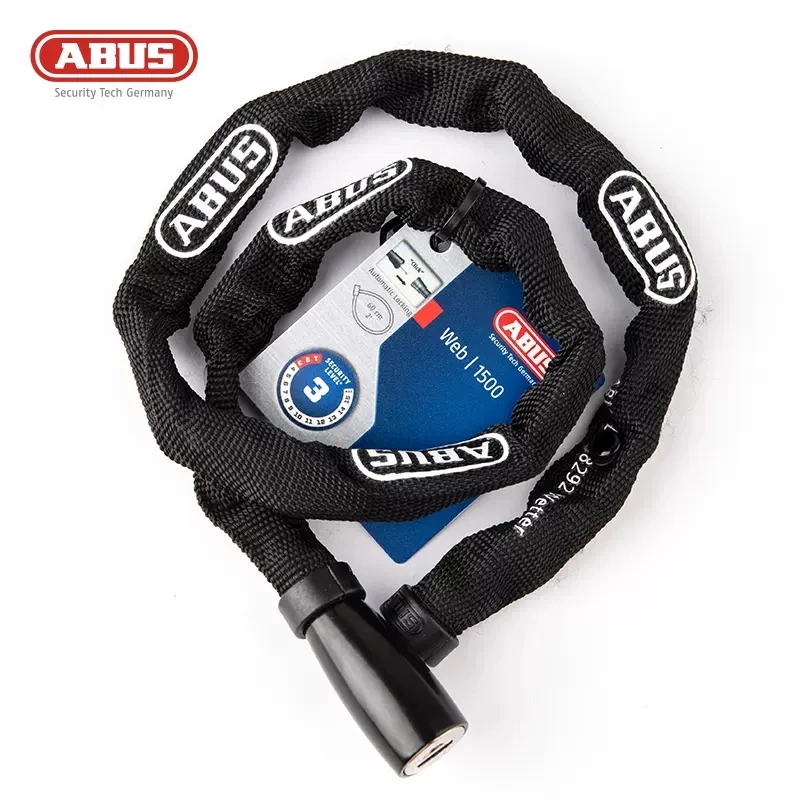 

ABUS 60/85/95cm Bicycle Chain Password Lock 4mm Thick Hardened Steel Anti-Theft For Bike Motorcycle Scooter Cycling Accessories