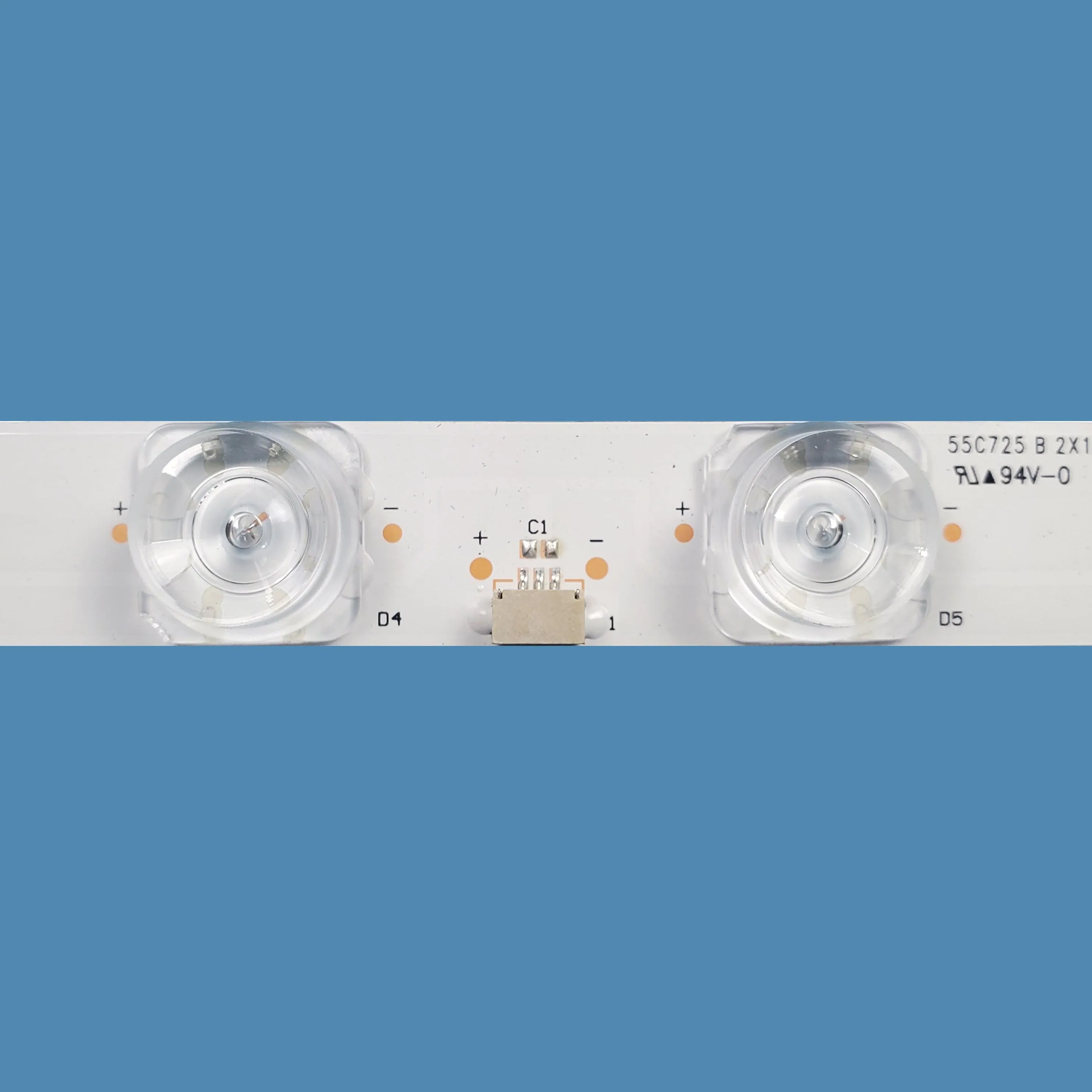 TV LED 55C725 A 2X24 55C725 B 2X12 24 + 12LED with blue light for 55 inch TV 4pcs/set led strip