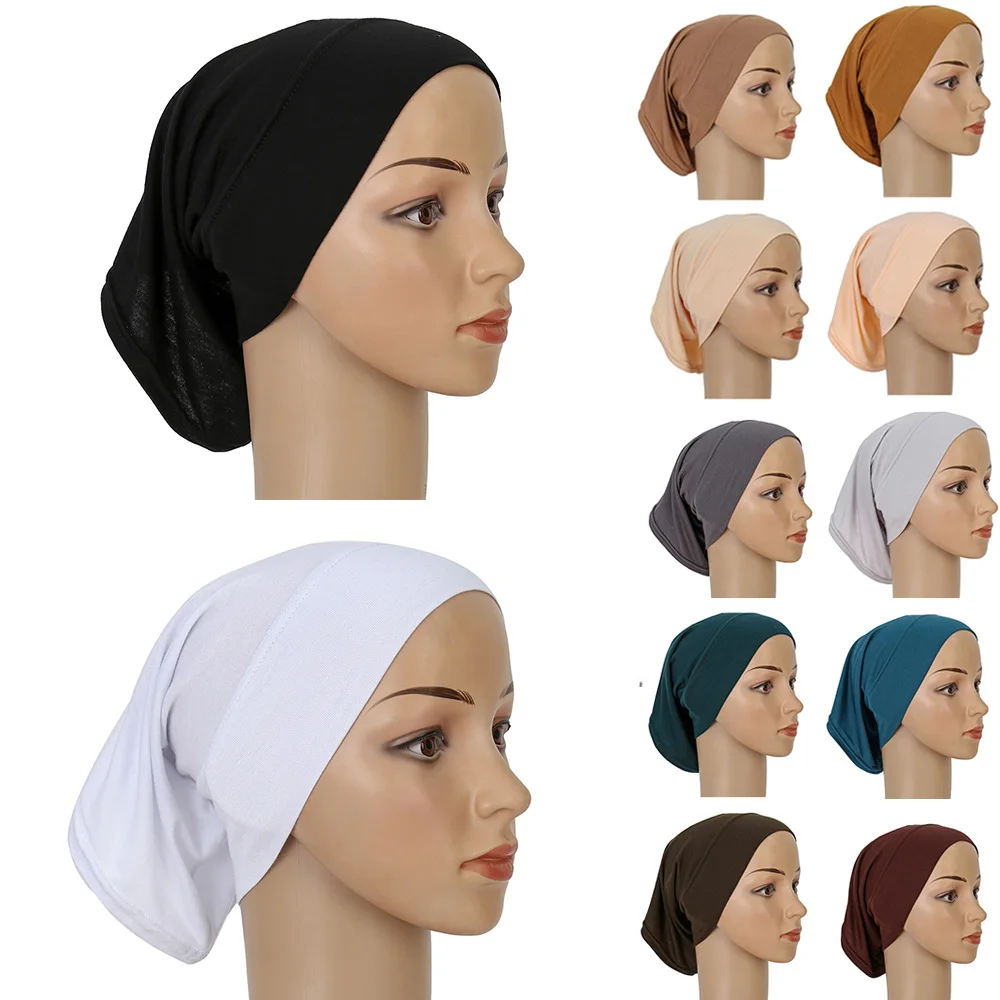 Hijab du Ramadan pour Femme Musulmane Bonnet en Coton Instantan Turban hijab-du-ramadan-pour-femme-musulmane-bonnet-en-coton-instantan-turban