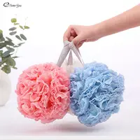 Large Size Bath Shower Loofah Sponge Pouf Body Wash Scrubber  Rubbing Towel Foaming Wash Shower Bath Ball Mesh Sponge 1