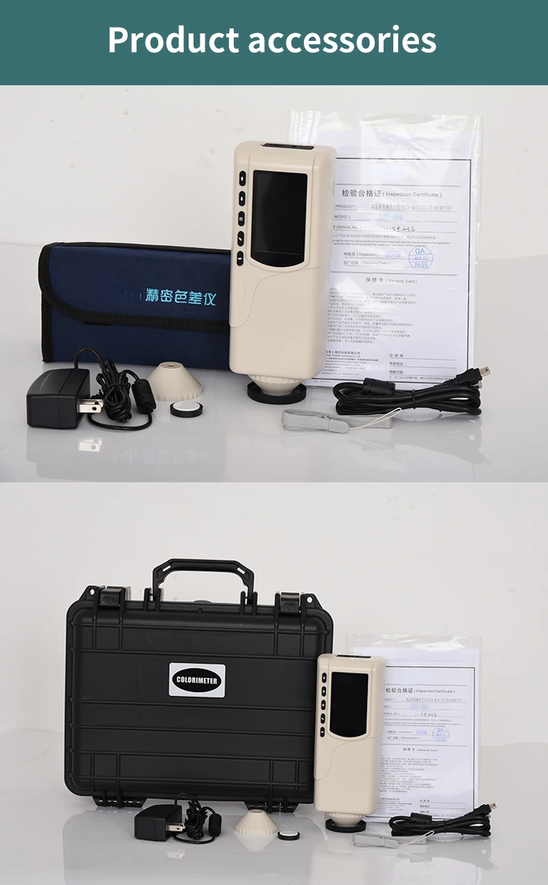 Lab Portable Colorimeter Skin Colour Tester CIE LAB High Precise Photo Digital S