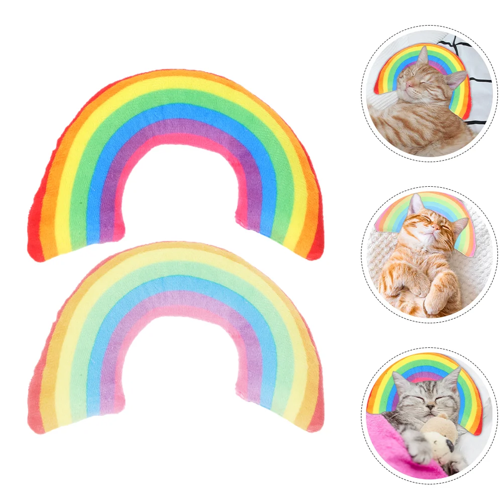 

6 Pcs Cat Pillow Kitten Stuffed Toy with Catnip for Molar Pillows Indoor Cats Calming