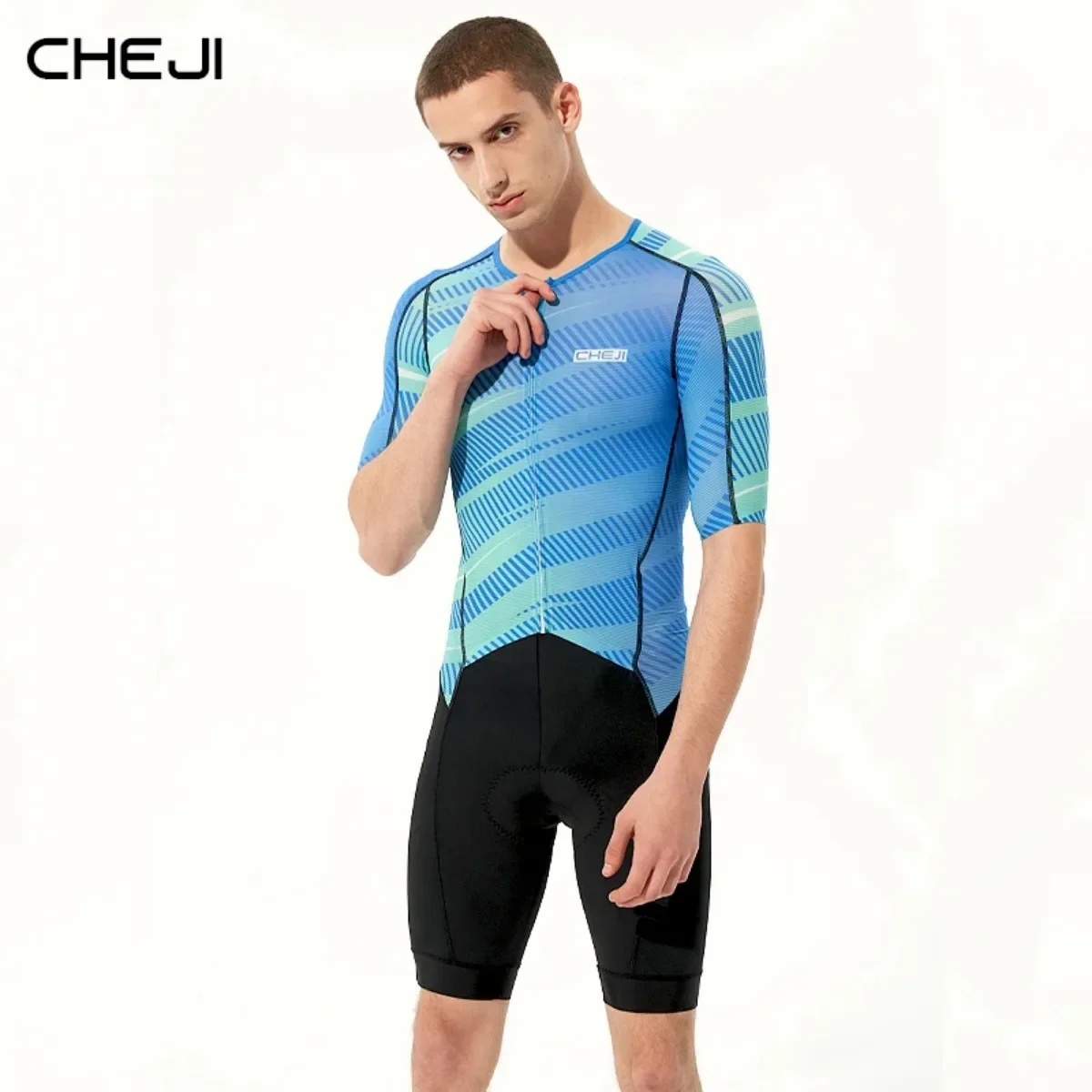 Cheji Men's Riding Tights Jumpsuit Cycling Clothing Quick Drying High Quality Jersey Summer Cycling Pants Equipment Sports New cycling tights