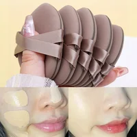 30Pcs Thickened Double Ribbon Wet Dry Dual-use Makeup Puff Black Skin Color Teardrop Shape Powder Puffs Foundation Cosmetic Tool 2