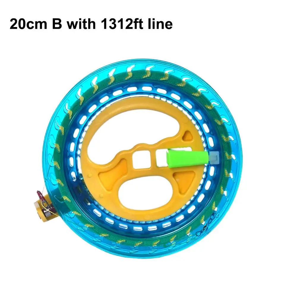 with 1312Feet Line Kite Reel 16/18/20cm Come with Lock Winder Fire Wheel Twisted String Line Handle Tool String Flying
