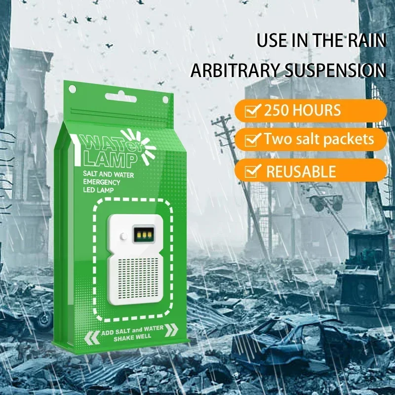 Energy Saving Travel Goods Portable Camping Light Salt Water Outdoor LED Emergency Camping Night Fishing With SOS Function