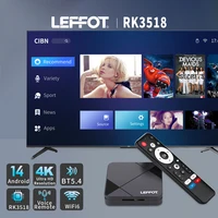 Новый стиль LEFFOT RK3518 Android 14.0 TV Box BT5.0 Wifi6 A53 Поддержка Youtube Медиаплеер 4K Google Voice Assistant 4K Smart Box — изображение 3