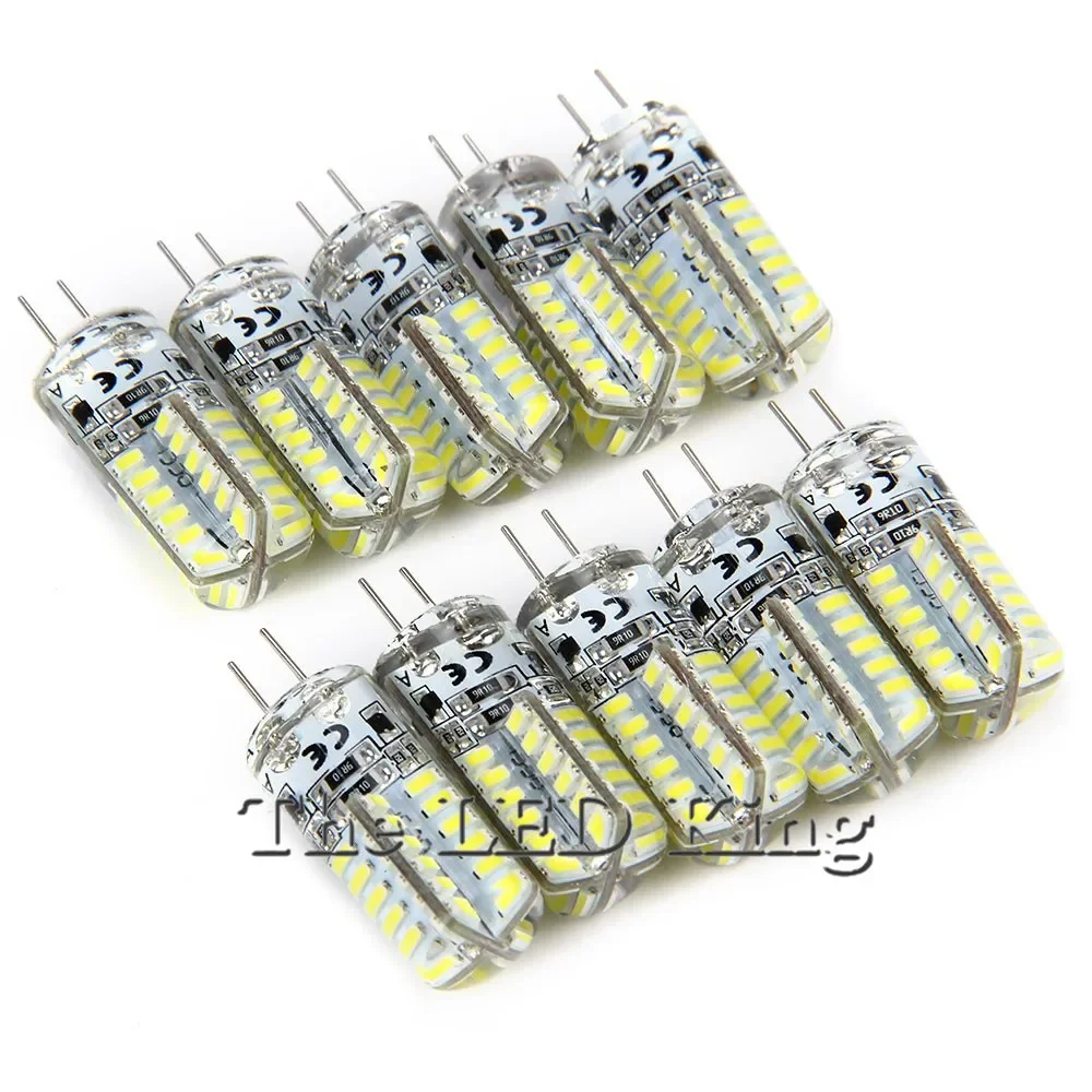 밝기 조절 LED 램프 G 4 AC DC 12V 220V 3W 9W 12W 15W SMD 3014 24 48D LED 전구, 미니 G4 360 빔 각도 할로겐 조명 교체 10 개