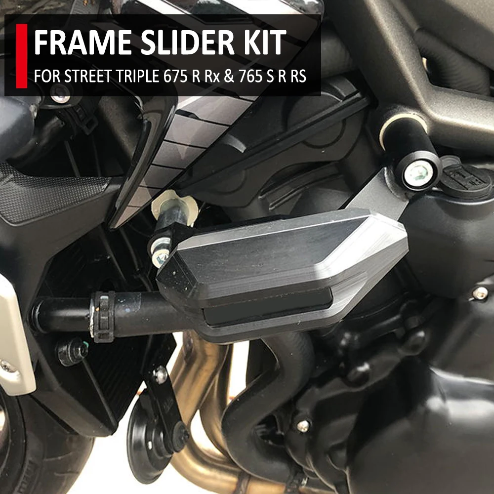 Per Street Triple 765S 765R 765Rs Rs765 675Rx 675R Protezione Motore Moto Anti Crash Frame Slider Kit Protezione Anticaduta