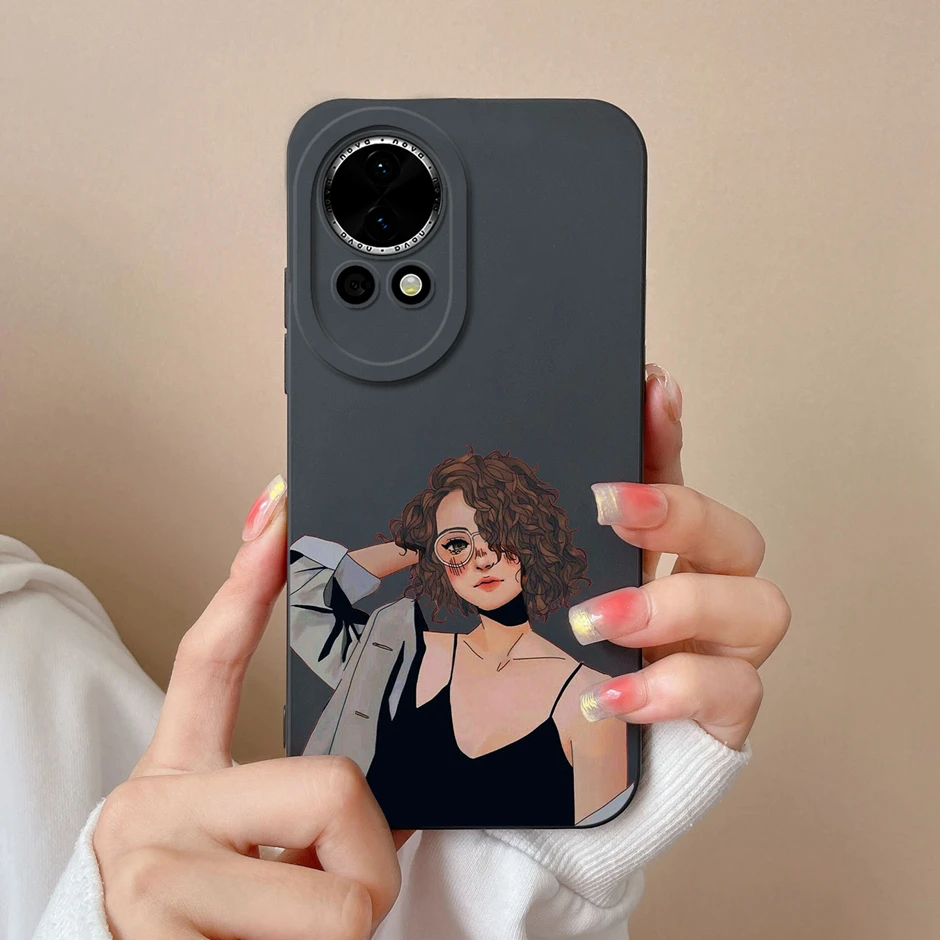 Cute Funny Expression Liquid Silicone Shockproof Phone Case Cover