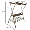 Retractable Clothes Airer Indoor Baby Clothes Drying Rack Outdoor Foldable Cloth DryER Rack For Clothes 6