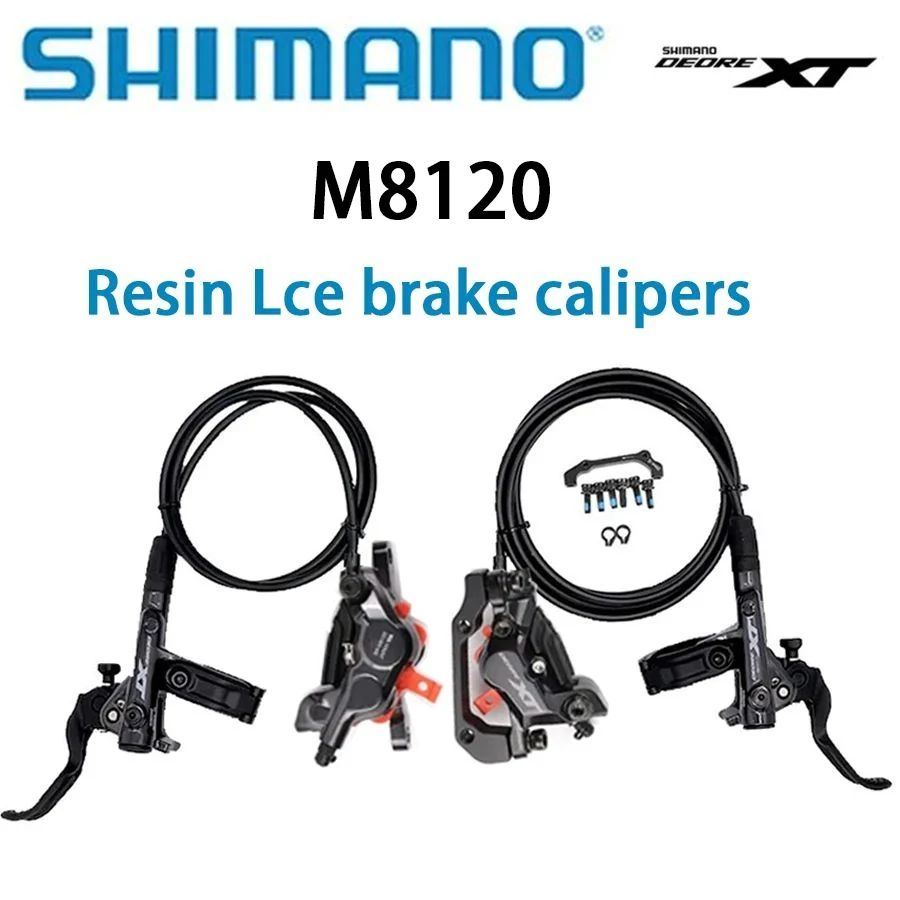 Shimano-deore油圧ディスクブレーキ,4ピストン,xt,m8120,bl