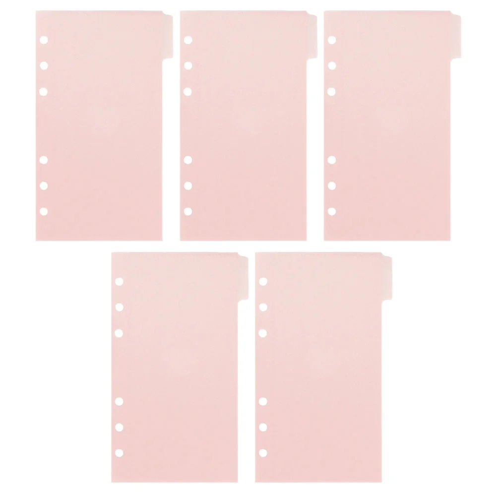 

Notebooks Binder Cash Letter Folder Pouch Pocket Reusable Pouches Loose Leaf Bags Pink for Organizing Dividers