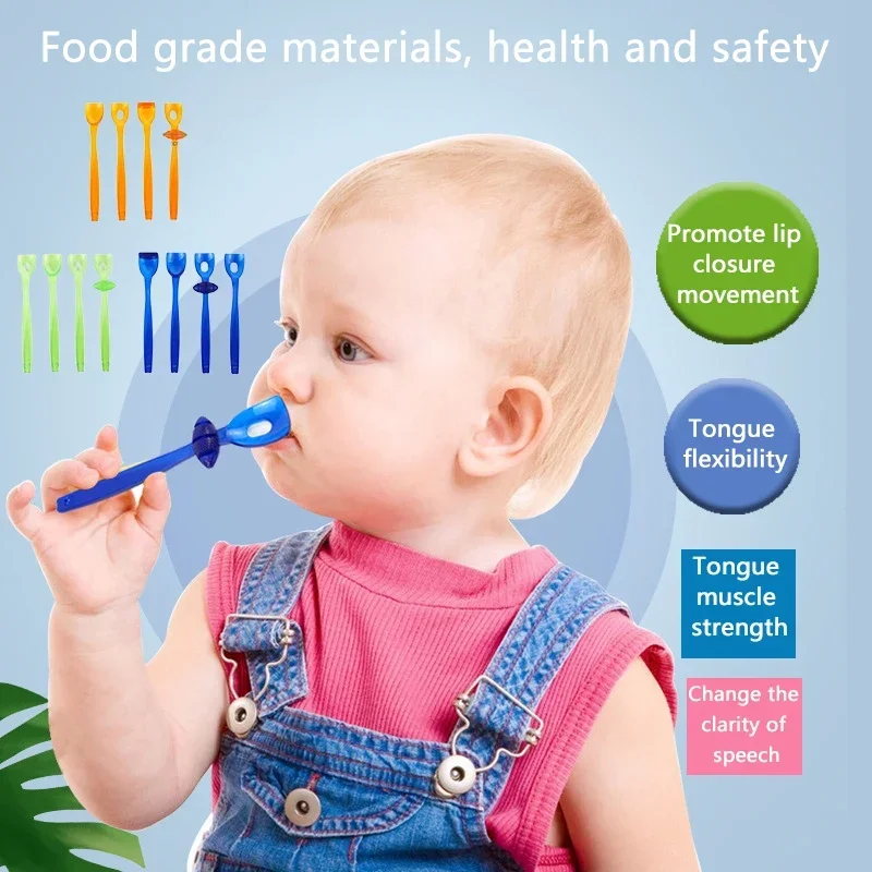 1Set Tongue Muscle Trainer Portable Oral Lips Muscle Exerciser Recovery Tongue Training Tool for Dysarthria Muscle Training