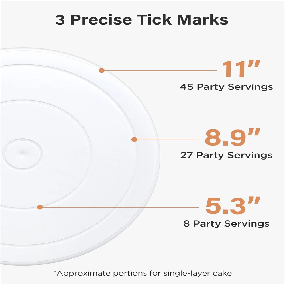 Cake Turntable Baking Supplies Cake Tools Rotating Bearing Turntable 6Pcs/Set Plastic Cake Turntable Rotating Cake Plastic Dough Pastry Decorating Cream Stand Rotary Table DIY Pan Baking Tool