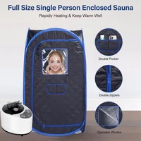 Portable Steam Sauna Full Body Personal Home Spa Foldable Saunas Tent with 3L & 1000W Steam Generator 2
