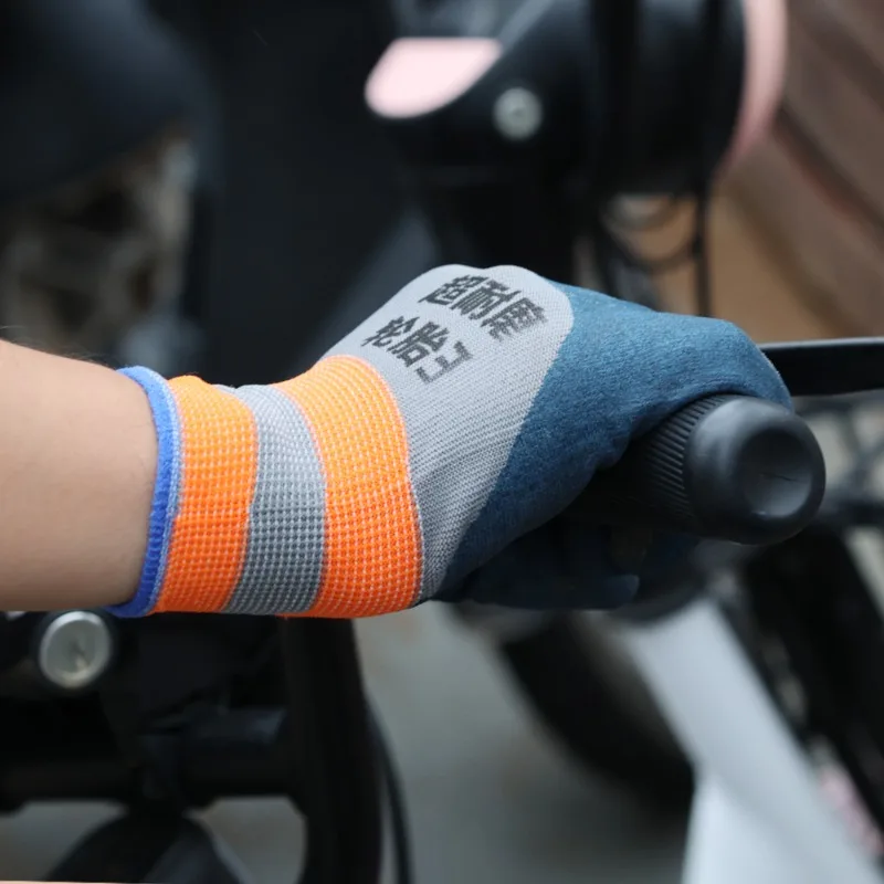 Non-slip Wear-resistant Breathable Nylon Gloves Industrial Labor Building Construction Safety Work Gloves for Garden Repairing