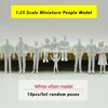 10pcs/lot 1:25 Scale Miniature People Model Unpainted ABS Figures Railway Train Layout Architecture Building Scenery for Diorama 1